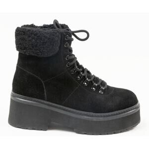 Aqua Women's Thea Lace Up Cold Weather Boots Sz 8M